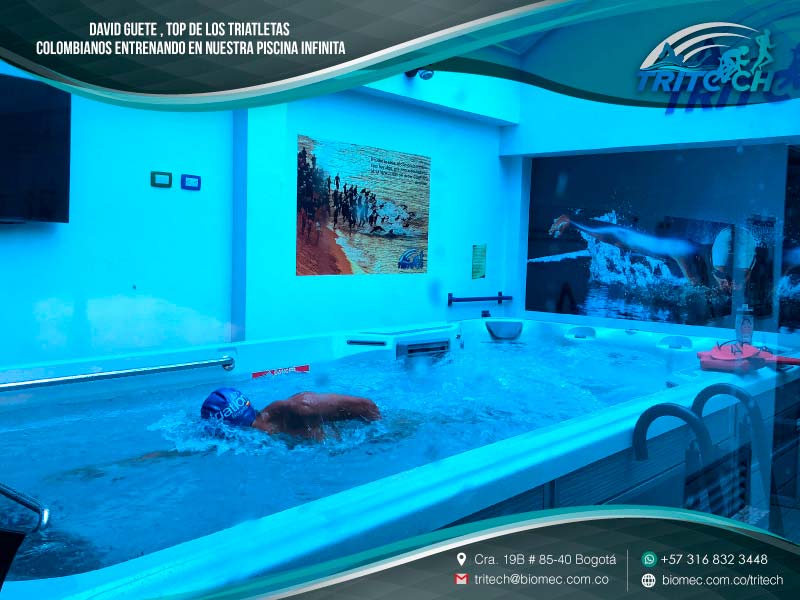 piscina de nado contra corriente